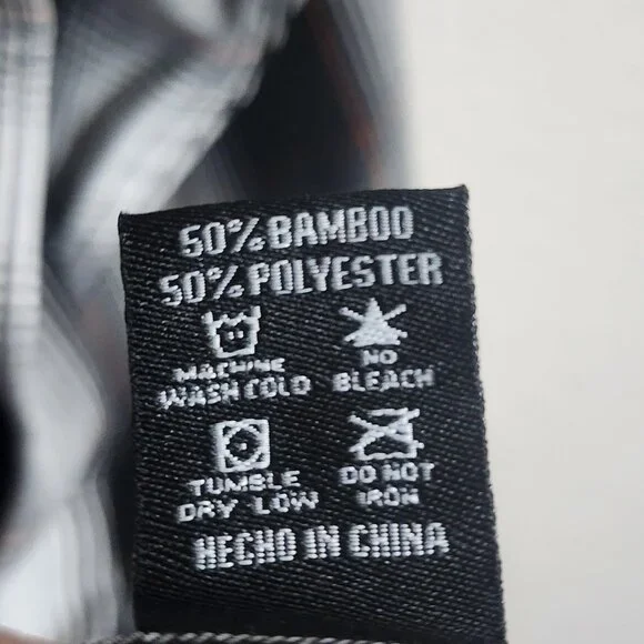 Dixxon Flannel Company Shirt Mens XL Black White Ross Alley Bamboo Blend Plaid - Picture 7 of 10